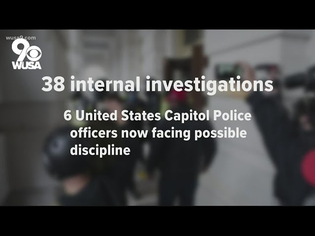 6 US Capitol Police officers face discipline for wrongdoing during Jan. 6 riots