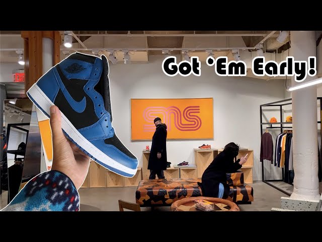 I Got the Air Jordan 1 High OG “Dark Marina Blue” Early! | Sneakersnstuff NYC Raffle Win & Pickup