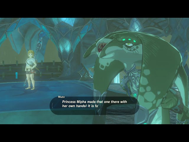 Zelda: Breath of the Wild - Linkle Mod Demonstration (Zora's Domain Dialogue)