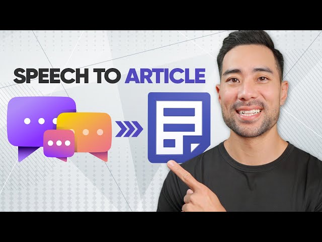 This App INSTANTLY Turns Voice Notes to Articles!