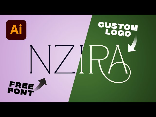 Customizing type for logos