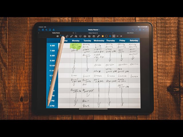 How I Plan My Week With An iPad (Free Templates)