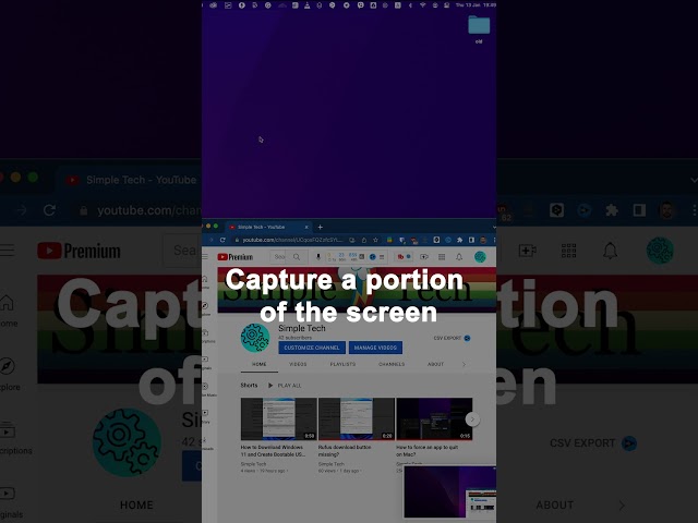 How do I take a Screenshot on my Mac without app?