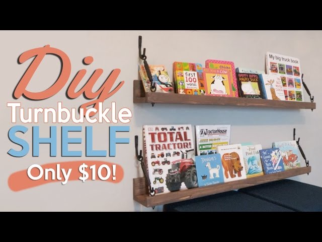 $10 DIY Turnbuckle Shelf | Shanty2Chic