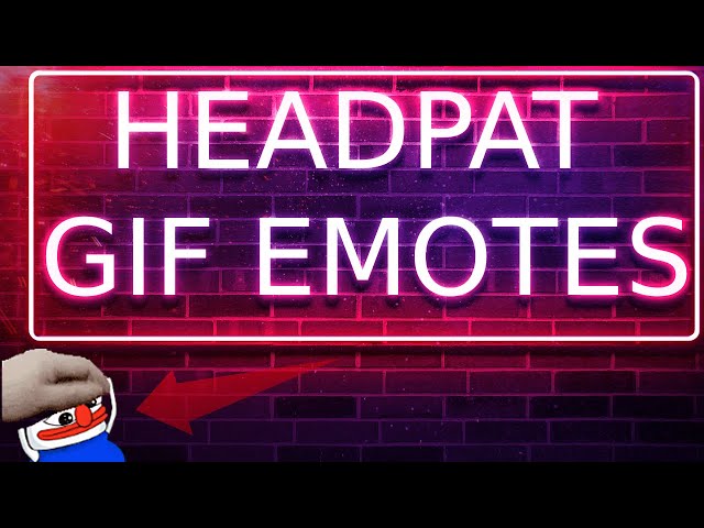 How to make your OWN Headpat GIF Emote for Twitch! #shorts