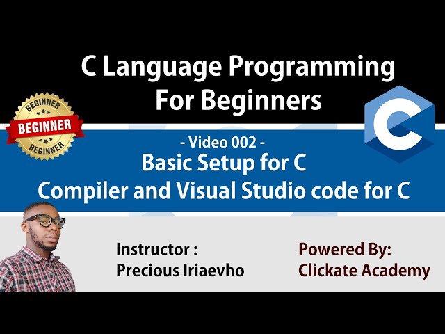 002 - Compiler & Visual Studio Code Install for C | C Tutorials for Beginners