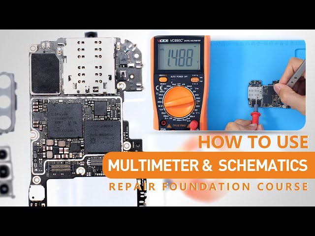 How To Use Multi-meter and How To Find Faulty in Schematics - Logic Board Repair Foundation Course