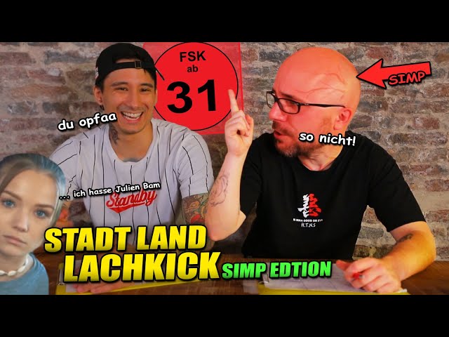 Stadt Land Lachkick - Simp Assi Edition, weil Julien Bam ein Assi und Thomas 1 Simp ist