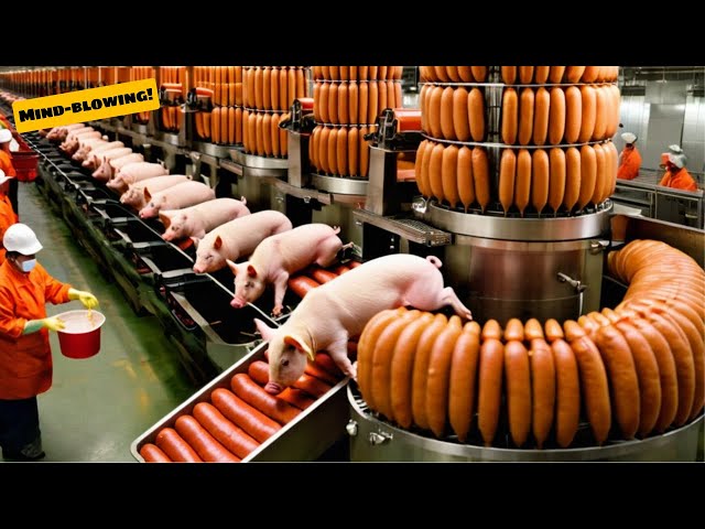 Amazing Video👍🏻Modern Pigs Processing Technology Operate At An Insane Level