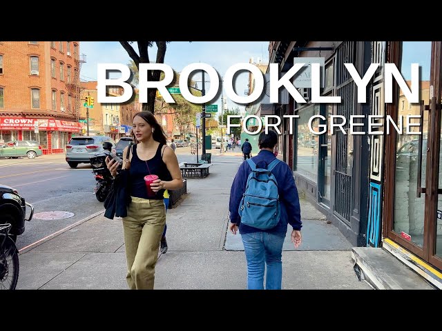 NEW YORK CITY Walking Tour [4K] - BROOKLYN - FORT GREENE