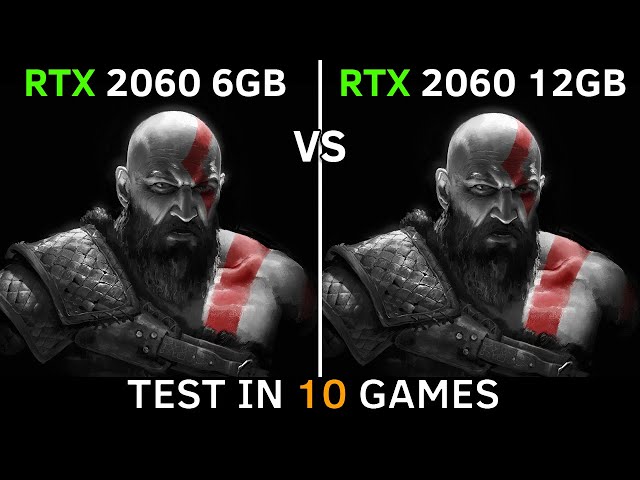 RTX 2060 6GB vs RTX 2060 12GB | Test in 10 Games | 2022