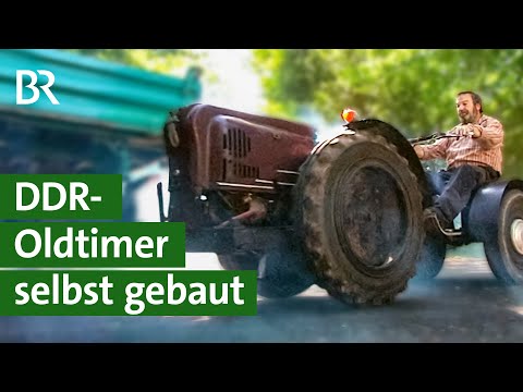 Die „Benzinkuh“: selbst gebaute Traktor, DDR Oldtimer Marke Eigenbau | Unser Land | BR Fernsehen
