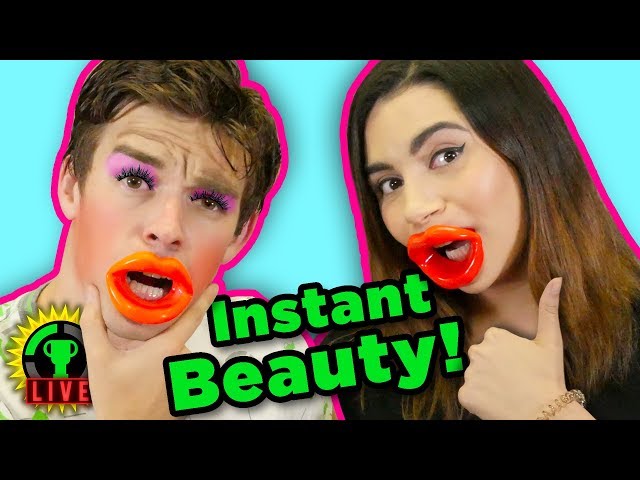 Testing CRAZY Beauty Products with Safiya Nygaard!