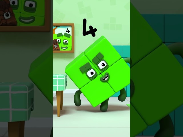 #shorts | Meet Numberblock Four! | Counting for Kids | Maths Cartoons