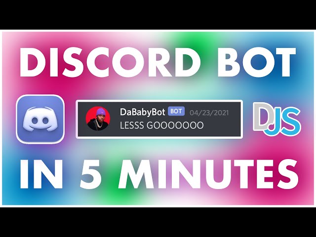 How to make a DISCORD BOT in 5 MINUTES with Discord.js!