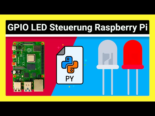 Raspberry Pi LED blinken lassen mit Python-Programm & Berechnung des LED Vorwiderstandes (GPIO)