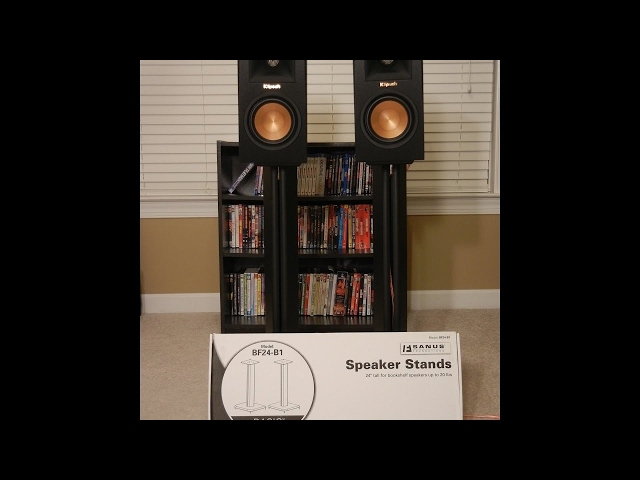 Sanus Basic Series Speaker Stands Unboxing and Build