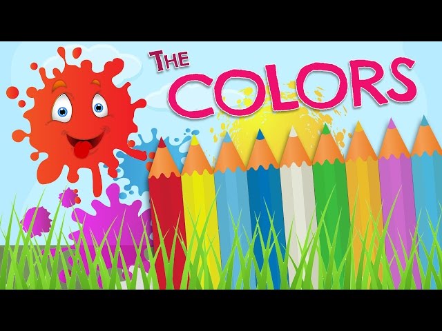 The COLORS in English for kids - Vocabulary in English and Spanish