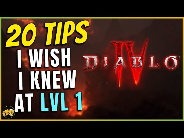 Beginner's Guide to Diablo 4 - 20 THINGS I wish I knew - Leveling, Class Choice, Mount, Renown