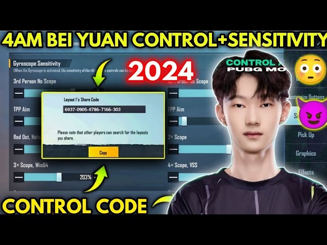 (2024) 4AM BEI YUAN NEW 3.1 SENSITIVITY SETTINGS/ 4AM BEI YUAN CONTROL CODE | BGMI