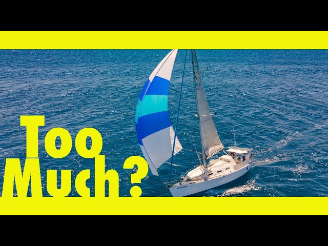 SPINNAKER sailing, did I push it too hard?. (Learning By Doing Ep206)