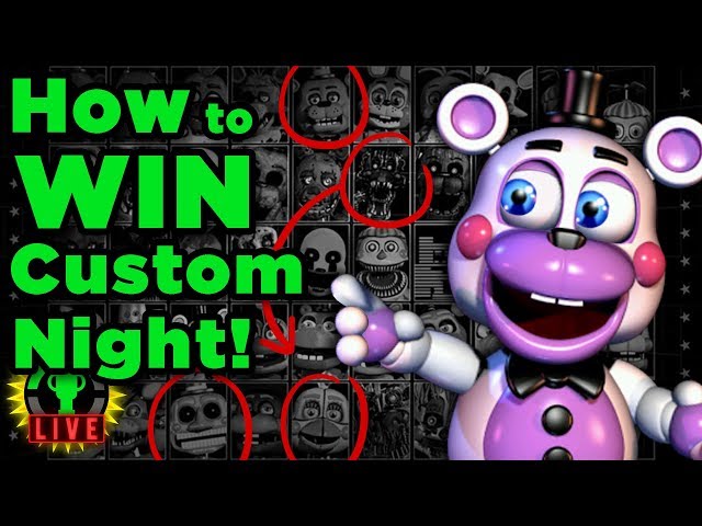 FNAF Ultimate Custom Night -  How To WIN!!  (FNAF 6) Part 5
