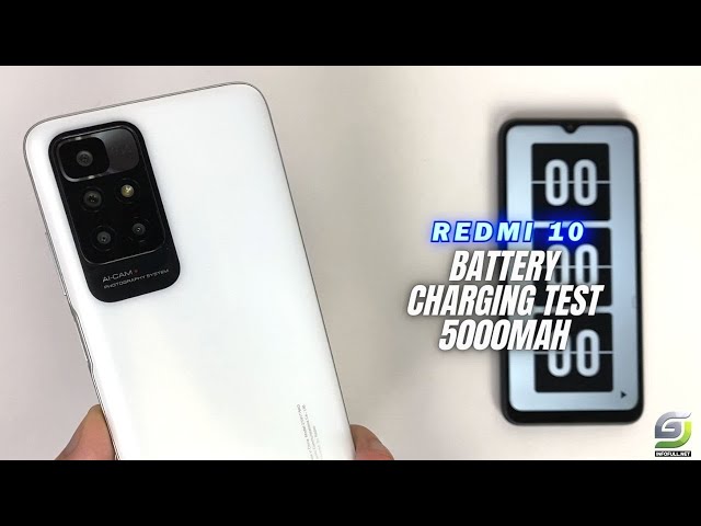 Xiaomi Redmi 10 Battery Charging test 0 % to 100 % | 22.5W Charger 5000 mah