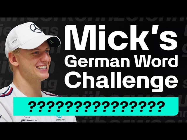 Mick Schumacher Teaches Us the Longest German Words!