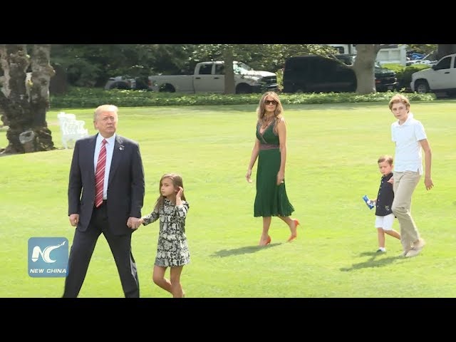 Trump departs White House with Grandkids, Melania, Ivanka to Camp David