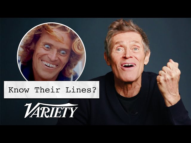 Does Willem Dafoe Know Lines From His Most Famous Movies?