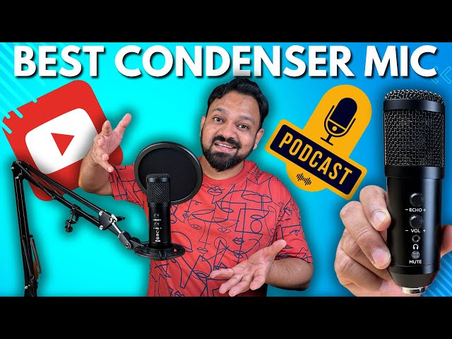 Audio Array AM-C42 USB Condenser Microphone | Best Condenser Mic for Youtube & Podcast