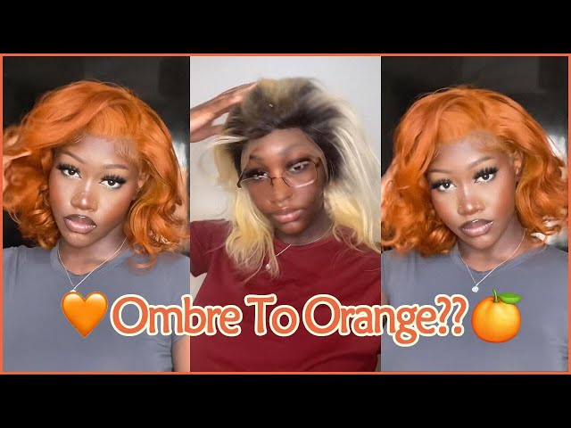 One Step To Get New Wig?🧡 #Elfinhair Ombre Lace Wig Review~ Is It Your Back To School Choice?