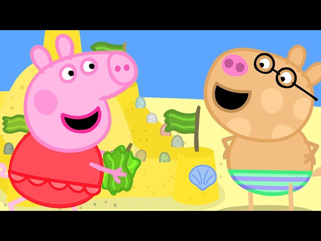 Peppa Pig's Perfect Summer Sand Castle| Peppa Pig Official Family Kids Cartoon