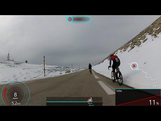 Virtual Indoor Cycling Workout Mont Ventoux Part 10 🚵‍♀️🗻Garmin Ultra HD