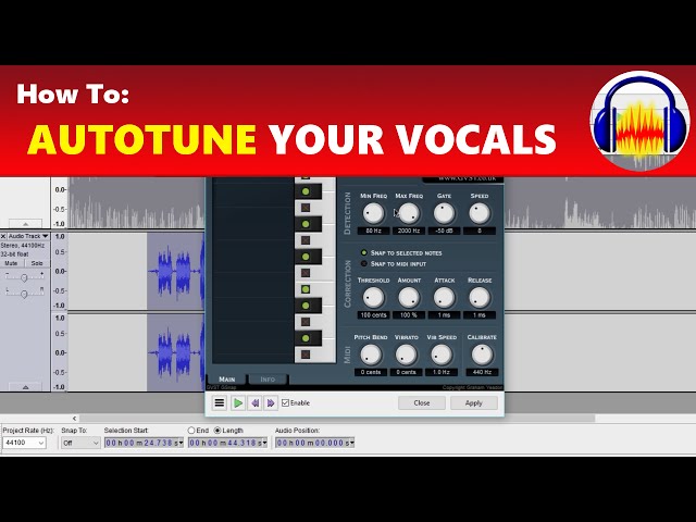 How To: Autotune Your Voice & Vocals in Audacity