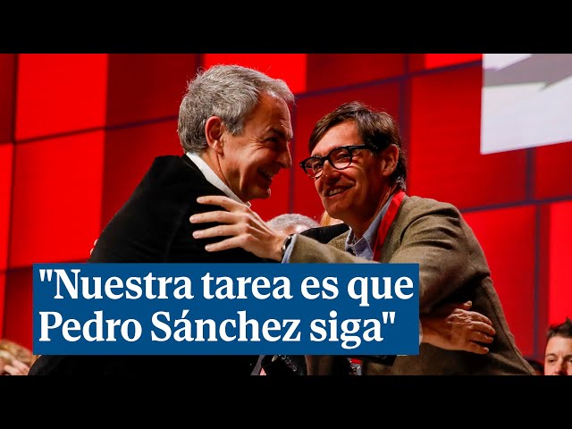 Zapatero llama a la movilización socialista: "Nuestra tarea es que Pedro Sánchez siga"