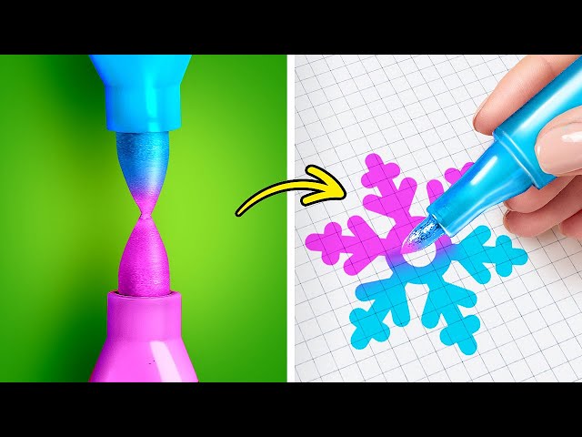 Cool Art Tricks and Creative Tips 🎨 Easy And Cool Painting Techniques By A+ School!