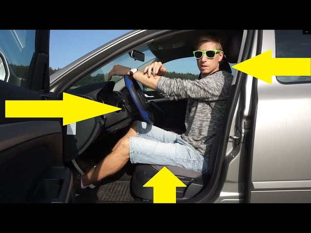 Jak správně SEDĚT v Autě za volantem?🚘Rozjezd auta: Poloha sedadla, pozice volantu nastavení opěrky