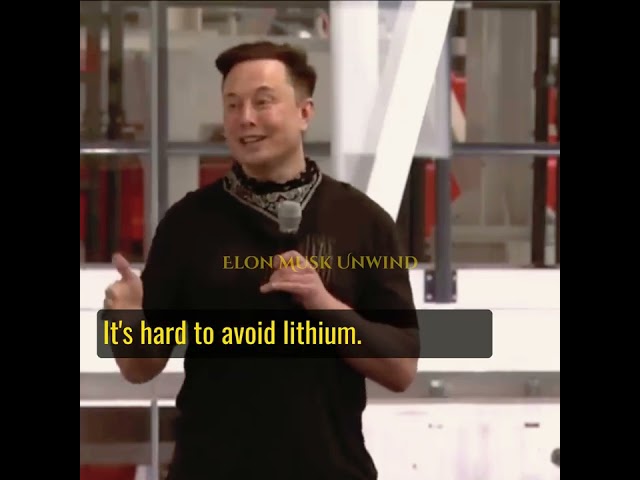 "Elon Musk Debunks Belief About Lithium" 😎