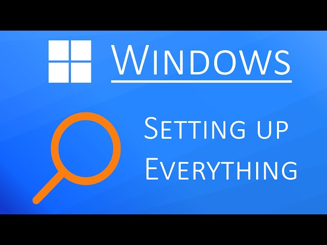 Everything - In Depth Setup Guide for a Better Search in Windows