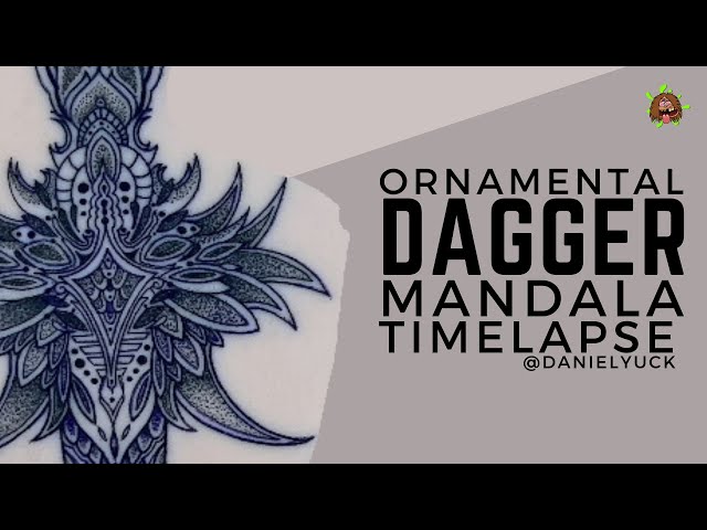 Ornamental Dagger Mandala Timelapse