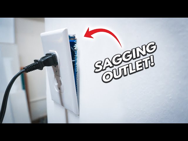 How To Fix Drooping Electrical Outlet Or Switch On Wall - 5 Easy Tips and Tricks! DIY For Beginners!