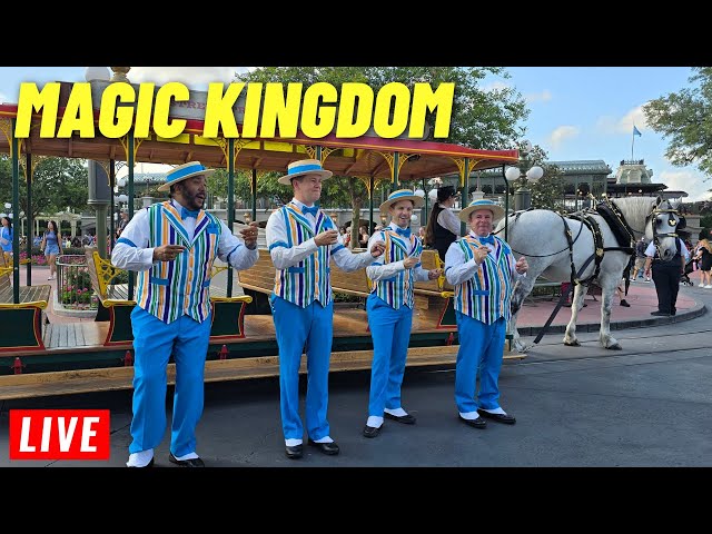 🔴 LIVE:  Magic Kingdom Friday for rides, shows, and the parade 5/10/2024