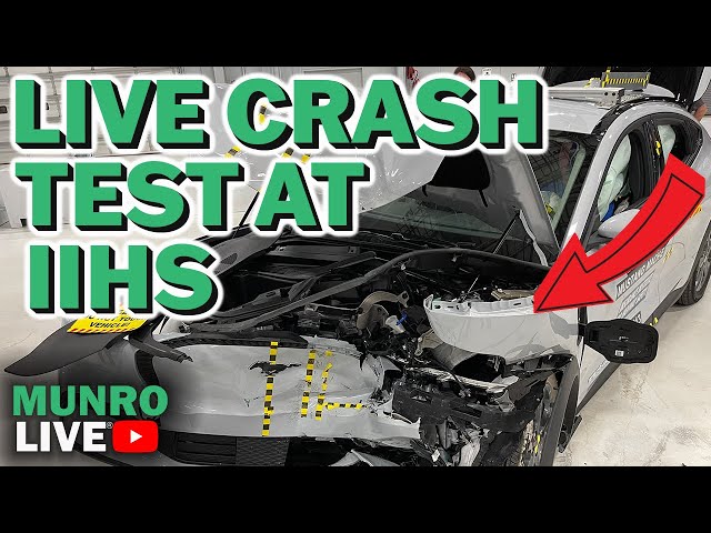 Ford Mach-E Moderate Overlap Front Crash Test | IIHS Tour