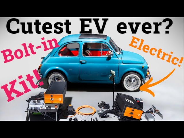 Tesla powered Fiat 500 Electric Conversion Kit.  Full bolt-in kit overview.