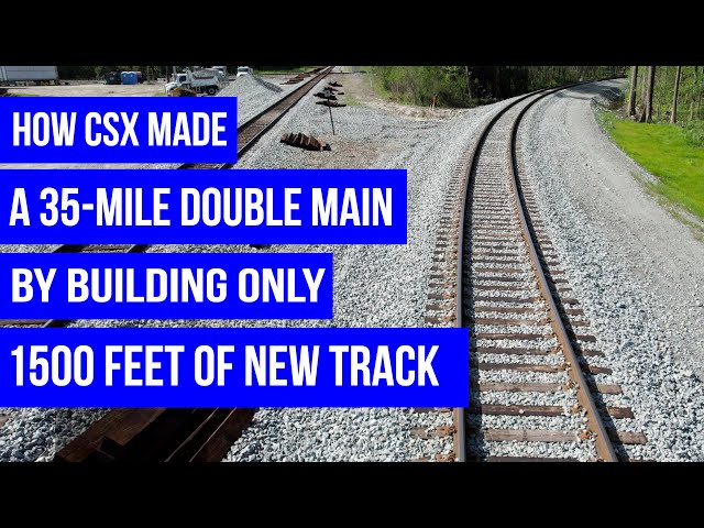 How CSX Built a 35 mile Double Track Main Line Using Only 1500 Feet of New Track