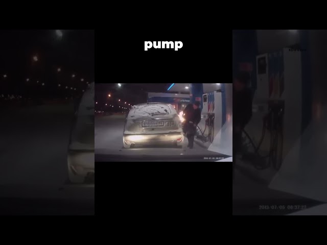 She Tried to Unfreeze a Gas Pump with a Lighter!