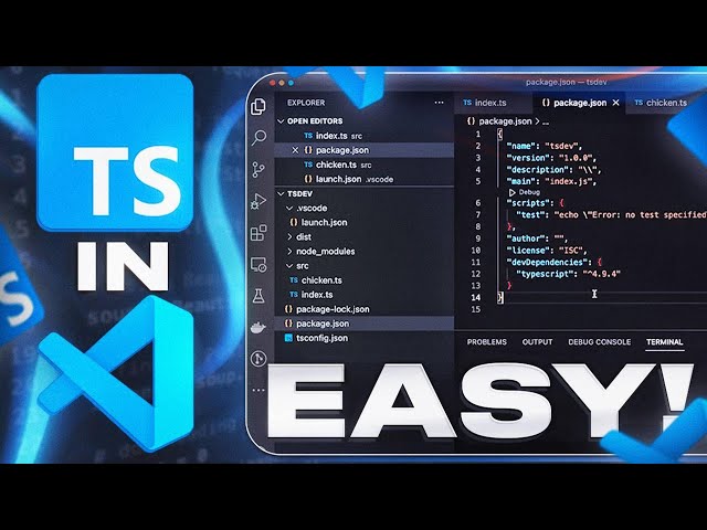 THIS is EASY TypeScript Setup in VSCode