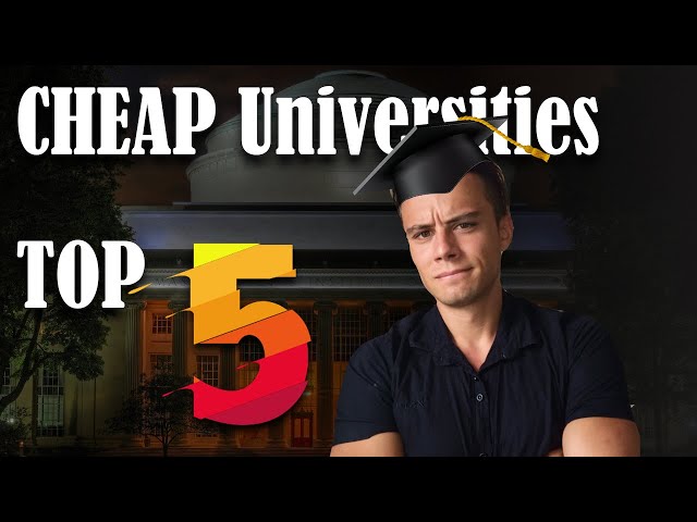 Top 5 AFFORDABLE Universities in US for 2022