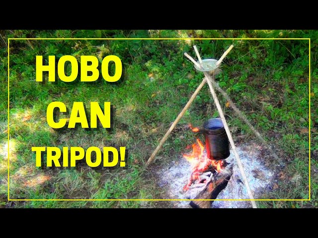 DIY HOBO CAN TRIPOD  [New Project]  [No Lashing Required]